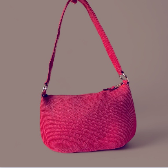 Talbots Woven Pink Handbag - Picture 3 of 5